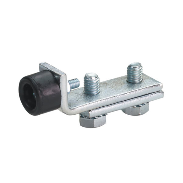 Endanschlag für C- Profillaufschiene mit Gummipuffer, Stahl verzinkt Endanschlag für C- Profillaufschiene mit Gummipuffer, Stahl verzinkt