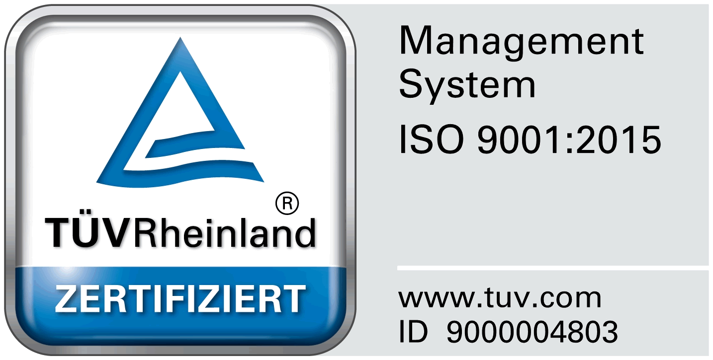 Brinkmann Qualität, Management nach ISO 9001 TÜV zertifiziert