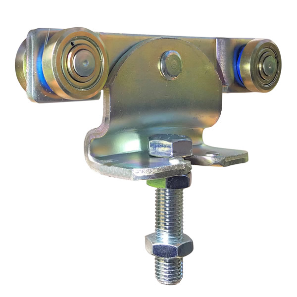 Rollapparat zweiachsig für Schiebetor, Stahl verzinkt (Max. Schiebetorgewicht: 100 kg - bei Anwendung mit 2x Rollapparaten) Rollapparat zweiachsig für Schiebetor, Stahl verzinkt (Max. Schiebetorgewicht: 100 kg - bei Anwendung mit 2x Rollapparaten)