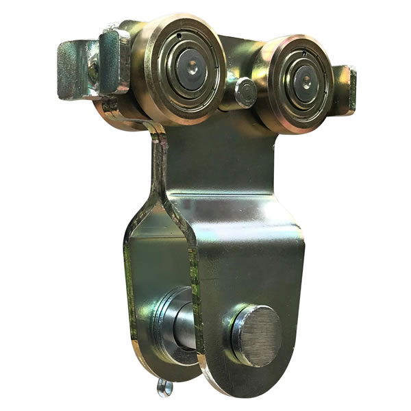 C-Laufschienen: Rollapparat mit Aufhängebolzen für Hebezeuge oder andere Lasten, Stahl verzinkt C-Laufschienen: Rollapparat mit Aufhängebolzen für Hebezeuge oder andere Lasten, Stahl verzinkt