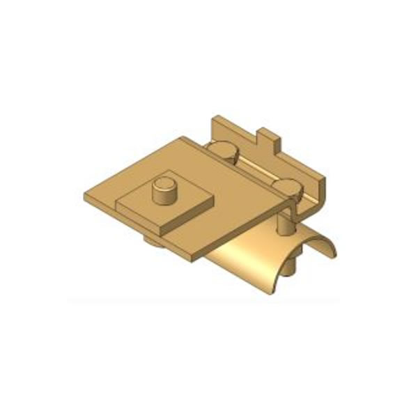 C-Laufschienensysteme: Festklemme (Stahl verzinkt), für Flachleitungen C-Laufschienensysteme: Festklemme (Stahl verzinkt), für Flachleitungen